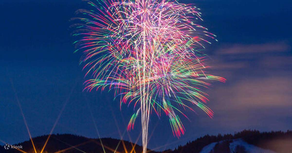 Zekkei Fireworks at Mt. Fuji and pink moss and Yamanashi Join In